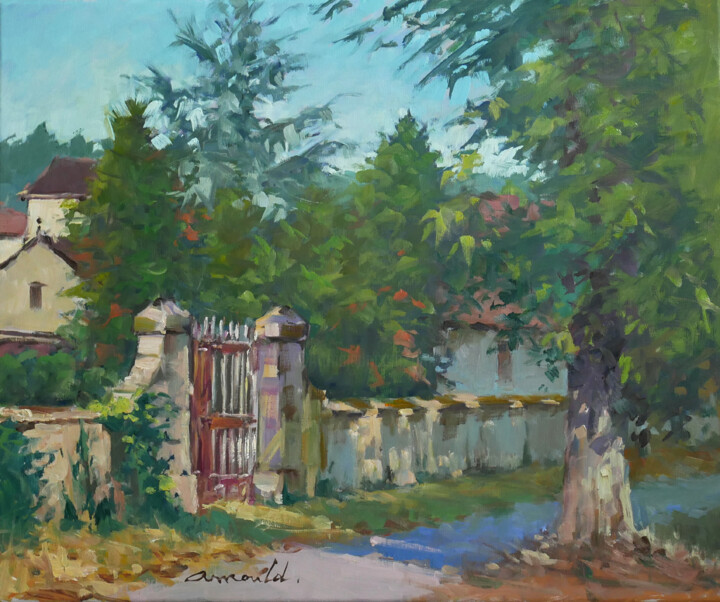 Peinture intitulée "Ce matin dans Flavi…" par Christian Arnould, Œuvre d'art originale, Huile