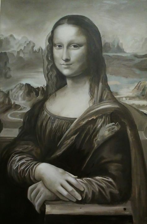 Pintura titulada "Мона Лиза" por Tatiana Aleksandrovna, Obra de arte original, Oleo