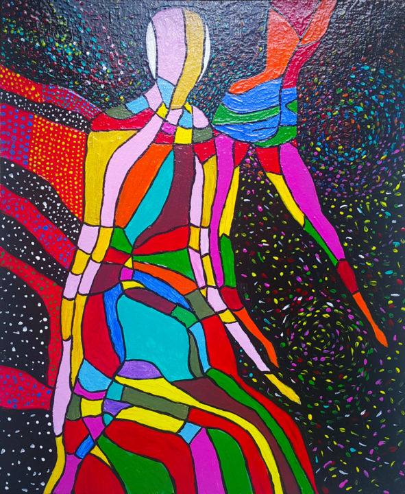 Painting titled "******" by Alina Nilova, Original Artwork, Acrylic