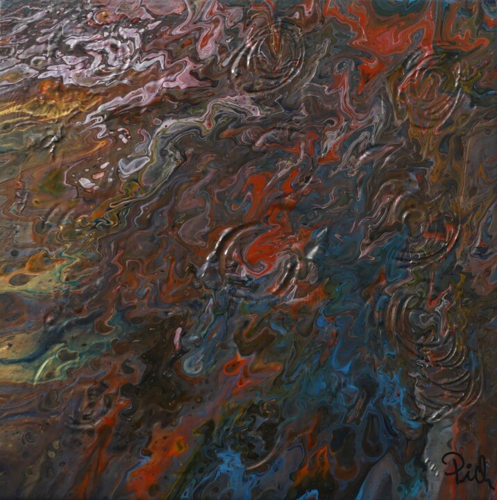 Pintura titulada "Pich ' magic abstra…" por Pich, Obra de arte original, Acrílico Montado en Bastidor de camilla de madera