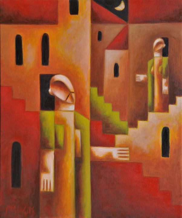 Looking for partner 绘画, 23.6x19.7 in