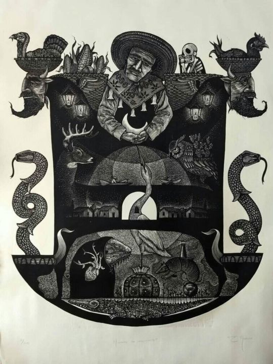 Guardians of knowledge 印花与版画, 44.1x29.9 in