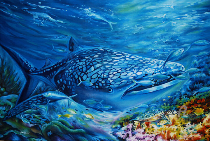 Life Undersea 绘画, 36x48 in