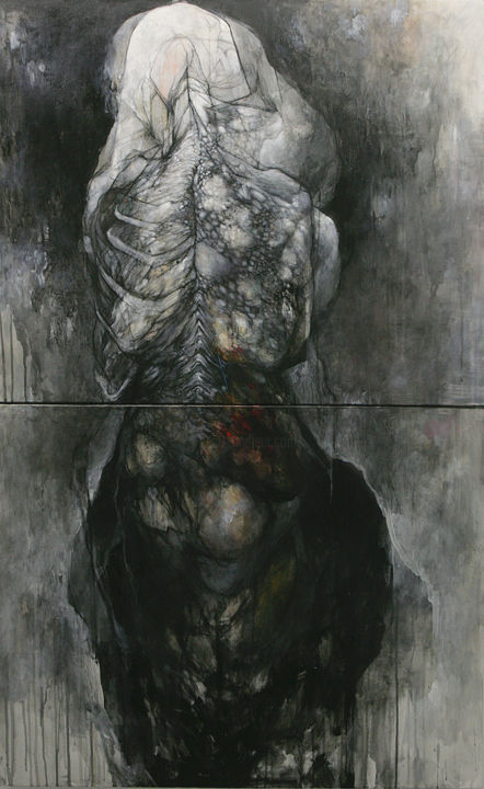 Parmenide 绘画, 57.5x36.2 in