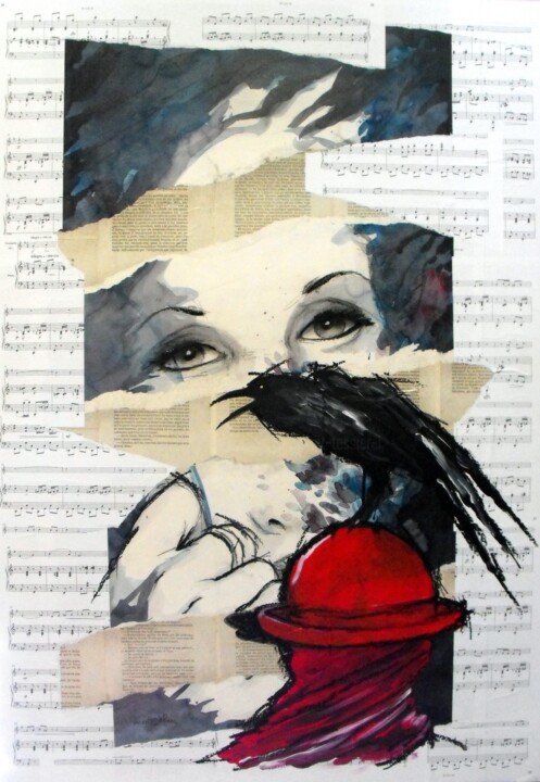 Painting titled "corbak" by Vincent Tessier Xxc, Original Artwork, Acrylic