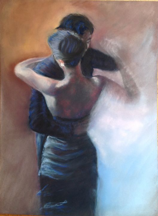"L'Abrazo Argentin" 图画, 15.8x11.8 in