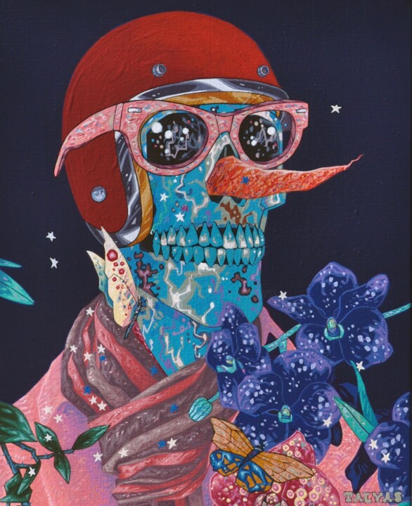 Rock'n' Roll Attitude 绘画, 16.1x13 in