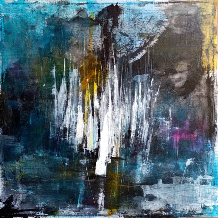 Pintura intitulada "Serie "Vele "" por Orianna Astolfi, Obras de arte originais, Acrílico Montado em Armação em madeira