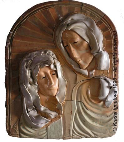 Sculpture titled "Conversation" by Krassi Ignatova, Original Artwork, Ceramics