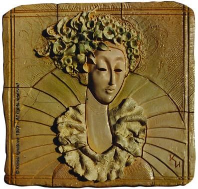 Sculpture titled "Flora" by Krassi Ignatova, Original Artwork, Ceramics