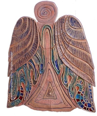 Sculpture titled "Flight I" by Krassi Ignatova, Original Artwork, Ceramics