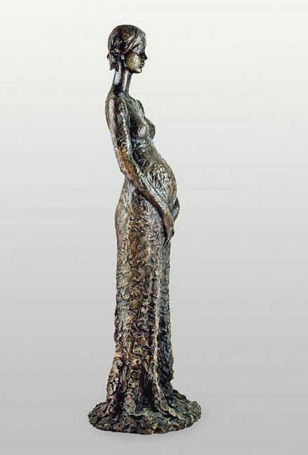 Sculpture titled "Expecting Mother Br…" by Razia Gershon, Original Artwork