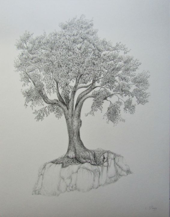Drawing titled "Invincible II" by Isabelle Stagg, Original Artwork, Ink