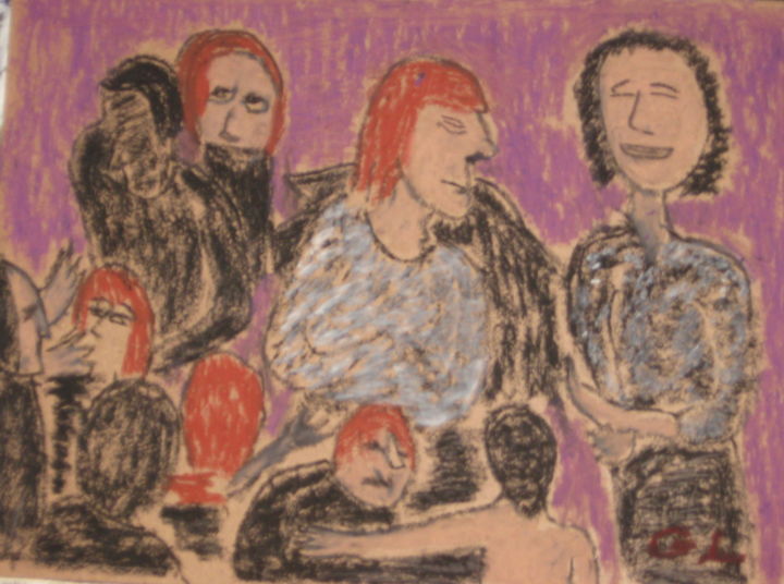 Drawing titled "performance" by Ludovic Grumel, Original Artwork, Pencil