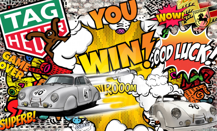 YOU WIN N° 3/10 FOND BLANC 数字艺术, 23.6x39.4 in