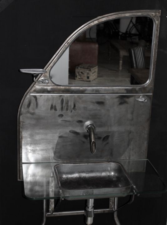 Художественная композиция под названием "Lave main 2CV" - L’Avant Demain, Подлинное произведение искусства, Мебель