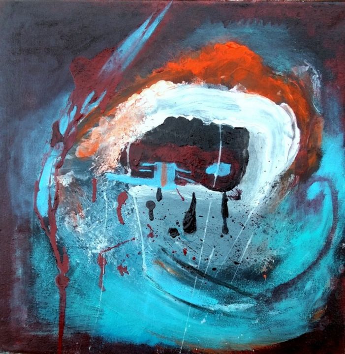 Peinture intitulée "Main gauche" par Mysane, Œuvre d'art originale, Acrylique