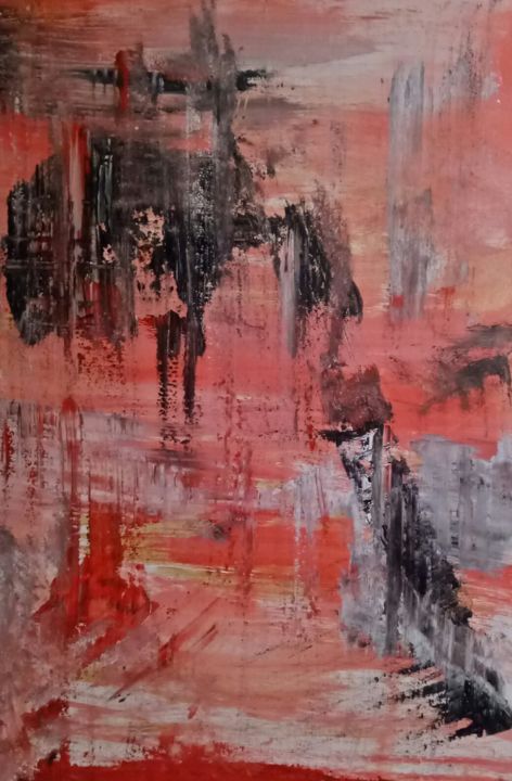 Painting titled "Being in the zone" by Atignas Art, Original Artwork, Acrylic