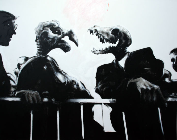 DOGS 2011 绘画, 78.7x98.4 in