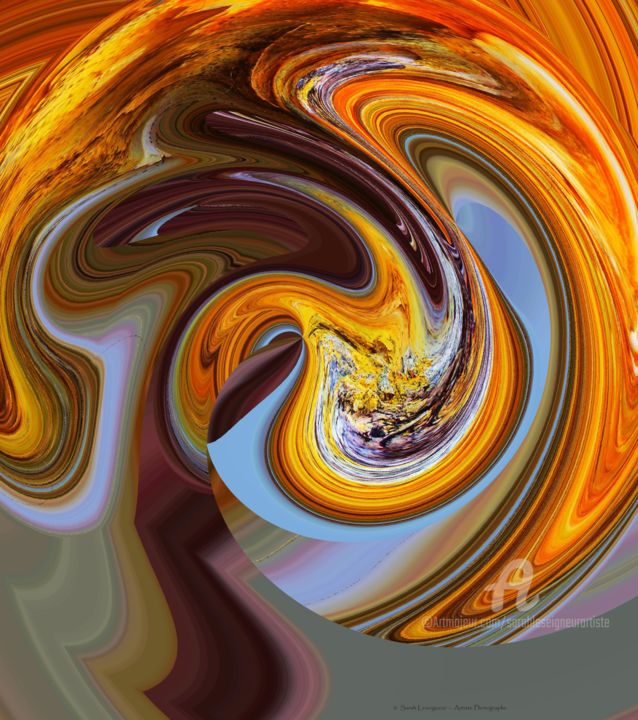 Digital Arts titled "Ogre vorace" by Sarah Leseigneur, Original Artwork, Photo Montage