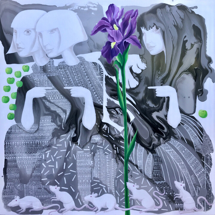 绘画,  39.8x39.8 in 