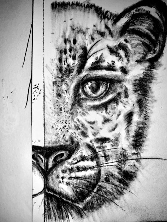 Drawing titled "Ghep." by Lipstick, Original Artwork, Graphite