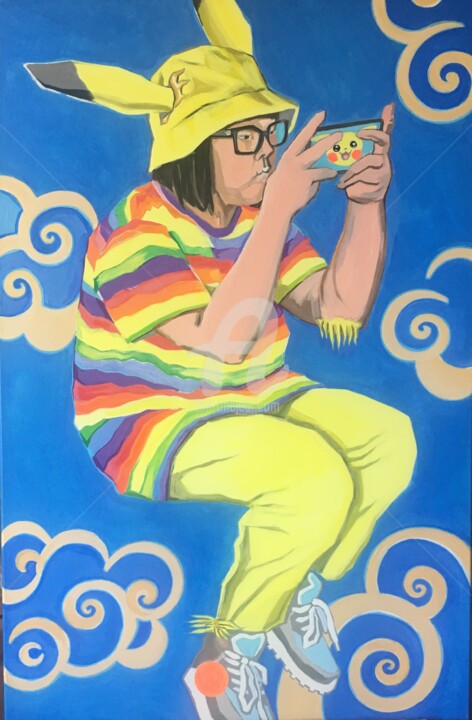 绘画,  35.4x24.4 in 