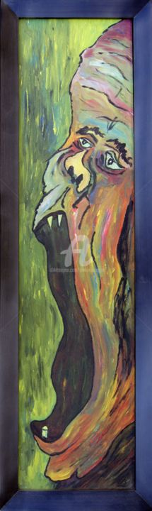 绘画,  33.9x9.1 in 