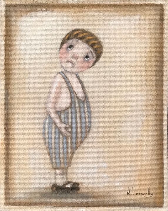 Peinture intitulée "Le grand Sot - 845" par Noëlle Lassailly, Œuvre d'art originale, Acrylique