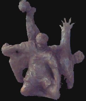 Sculpture titled "Pelada, Jogo de fut…" by Aldo Luiz De Paula Fonseca, Original Artwork