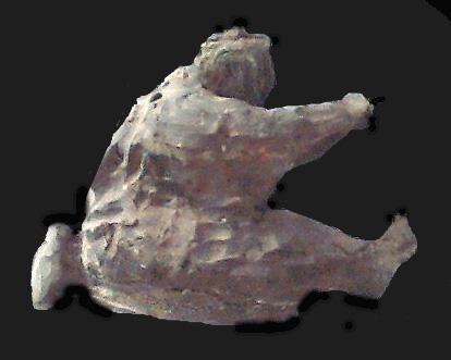 Sculpture titled "Guerreiro sacando e…" by Aldo Luiz De Paula Fonseca, Original Artwork, Other