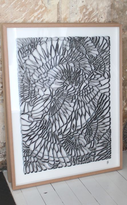 Sculpture titled "Murmuration" by Anja Madsen Pernot, Original Artwork, Paper