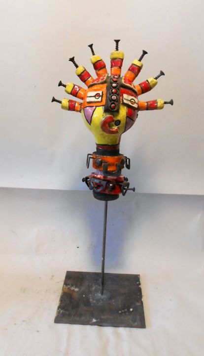 tête 2 雕塑, 8.7x2 in