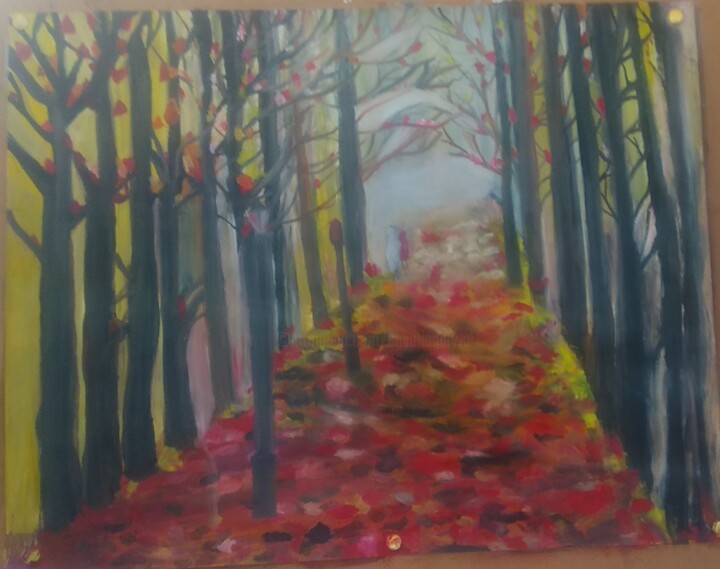 Painting titled "About to spring" by Krishna Art Gallery, Original Artwork, Oil