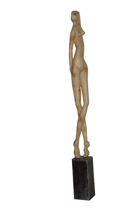 Sculptuur getiteld "Bahia" door Iscara, Origineel Kunstwerk, Hout