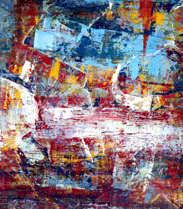 绘画,  86.6x74.8 in 