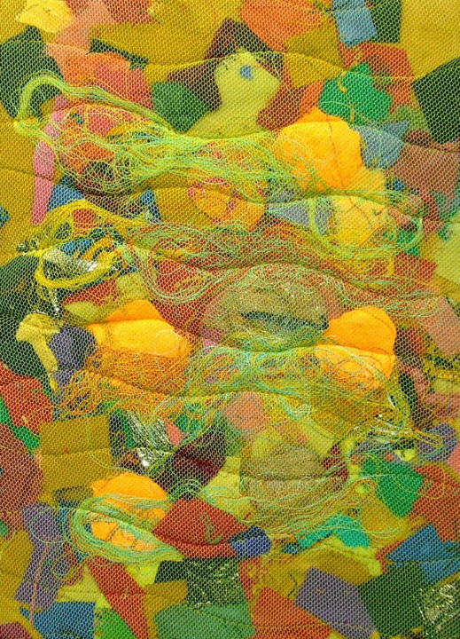 Oeil bleu 纺织艺术, 13.8x9.8 in