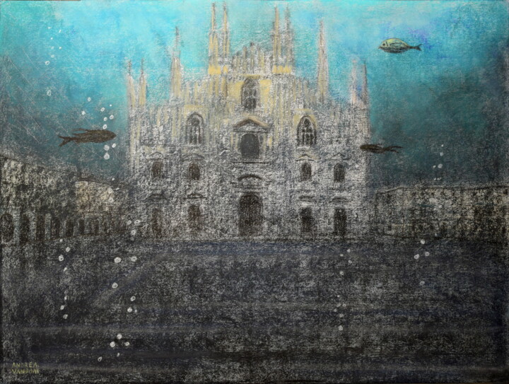 CIVILTA' SCOMPARSE 绘画, 19.7x25.6 in