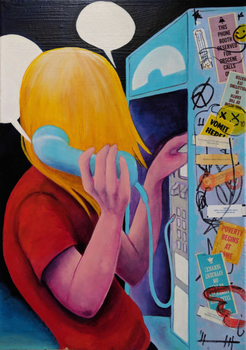 Tied Lines 6 绘画, 20x14 in