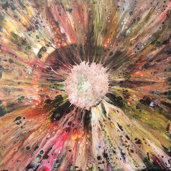 Peinture intitulée "Iris" par Laurent Magrez (LMag), Œuvre d'art originale, Acrylique Monté sur Châssis en bois