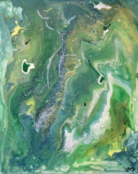 Peinture intitulée "Transparency" par Laurent Magrez (LMag), Œuvre d'art originale, Acrylique