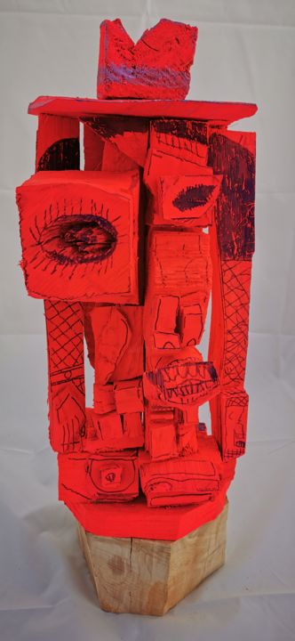 tete rose a chapeau 雕塑, 21.3x10.6 in