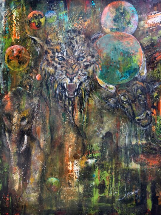 绘画,  45.7x35 in 