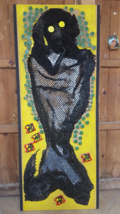 Rete da pesca derelitta su TATAMI 雕塑, 78.4x31.5 in