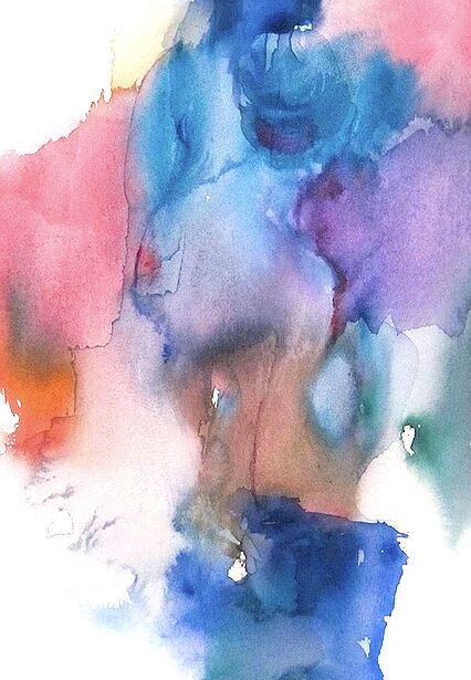 En coulisse 绘画, 13.8x9.8 in