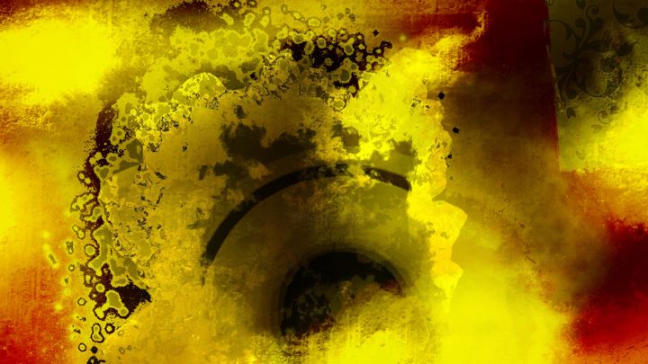 Digital Arts titled "Darkness and Light…" by Cila, Original Artwork, Digital Painting
