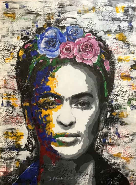 Frida 绘画, 31.5x23.6 in