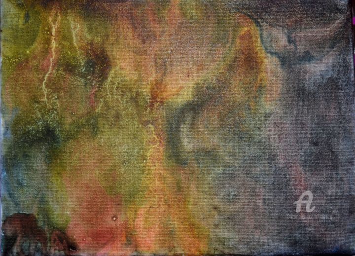 Le secret de la Déesse-Mère du châtaignier 绘画, 7.1x9.5 in