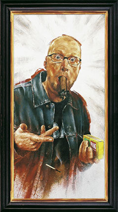 Painting titled "Adrian Edmonson" by Morgan Penn, Original Artwork