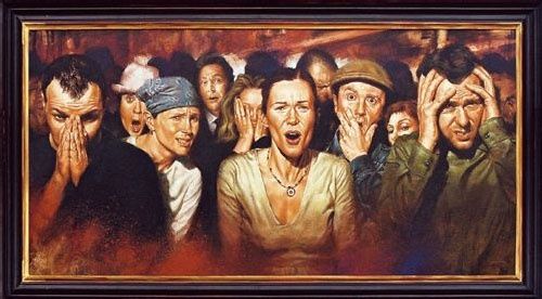 Painting titled "Shock and Awe" by Morgan Penn, Original Artwork